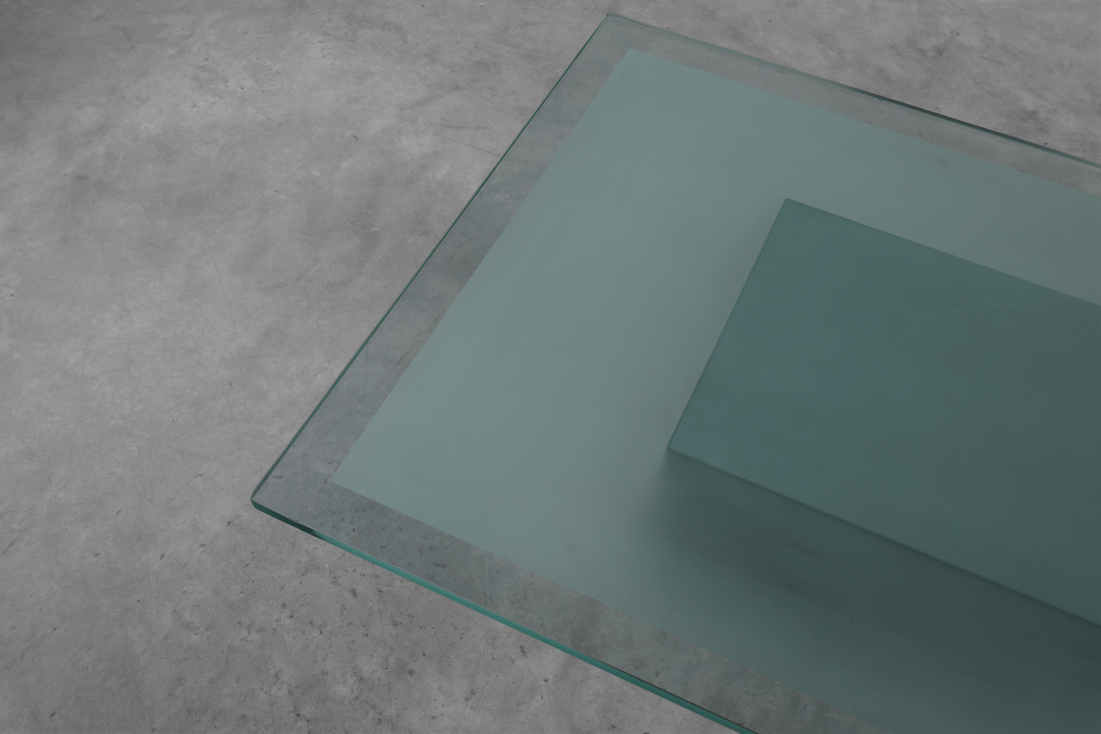 Italian Mirror and Glass Coffee Table by Nanda Vigo for Acerbis, 1971thumbnail